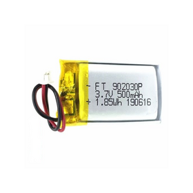 China Supplier High Quality Polymer Lithium Titanate 3.7v 500mAh Lipo Battery 902030