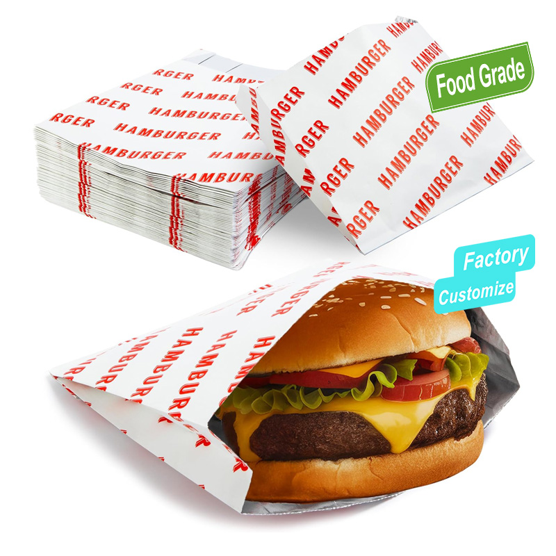 Kraft Paper Bag with Aluminum Foil Inside Fast Food Delivery Bags for Party Favor Supplier
