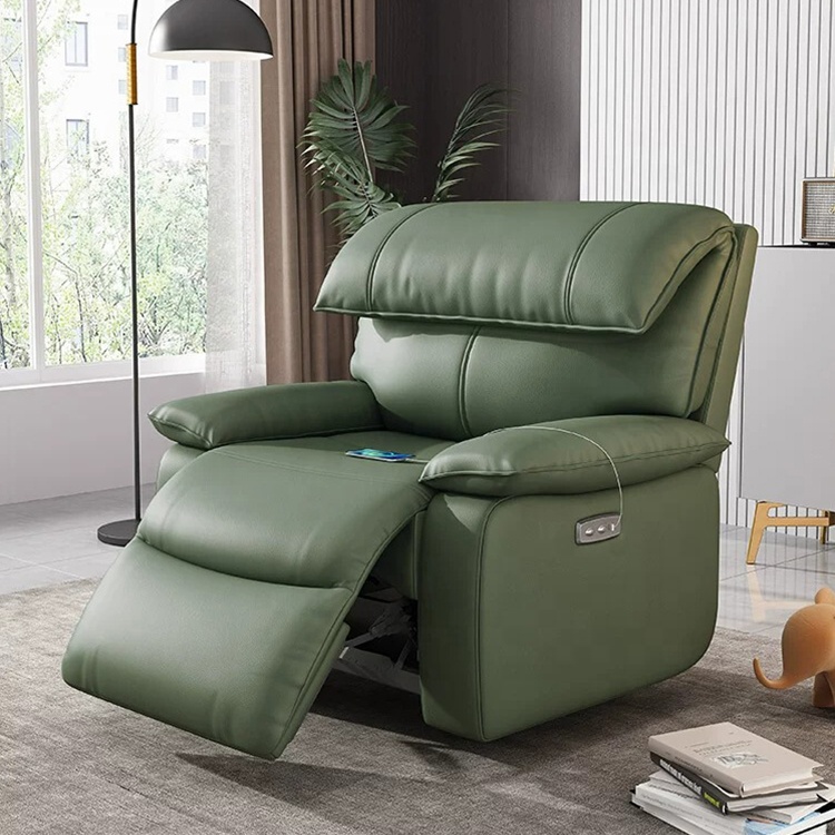 2023 modern recliner arm chair genuine leather big man recliner lift chair