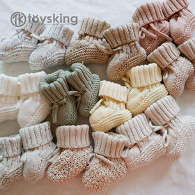 Shenzhen Lechi Creative Industrial Co., Ltd. Hand Knitted Crochet BABY BOOTIES Present Newborn Unisex Toddler Baby shoes Shower Gift