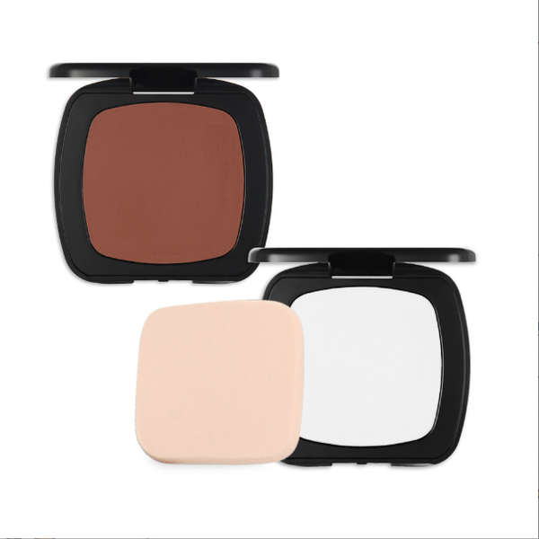 Natural Compact Powder Private Label OEM Waterproof Vegan Pressed Powder Dry Brow Compact Makeup Foundation Face Powder