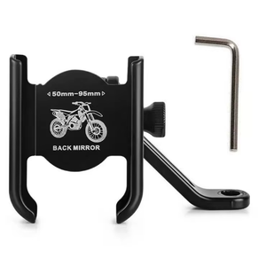 New hot sale aluminum alloy adjustable bicycle motorcycle rearview mirror mobile phone stand holder