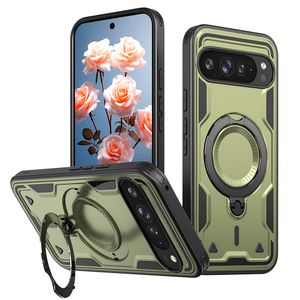 for Google Pixel 9 Pro Adjustable Magnetic Ring 360 Rotating Stand Shockproof Mobile Phone Case