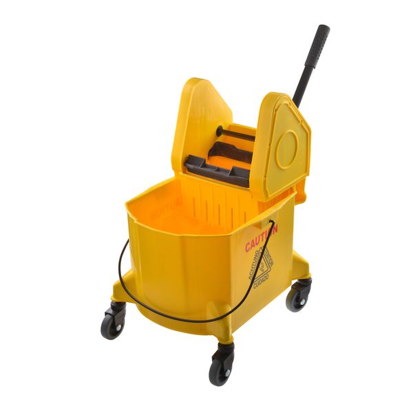Side Press Wringer Combo Professional Commercial Mop Bucket on Wheels, 30 Quart Cleaning Equipment, suitable for daily cleaning