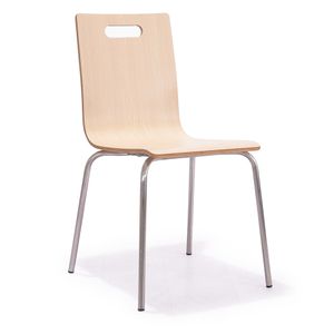 Wholesale Cheap Restaurant Cafeteria Furniture Laminate Wooden Seat Plywood Shell Chairs  For Dining