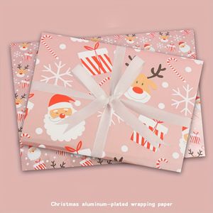 Pink Christmas Gift Wrapping Paper , Christmas Decorations, Wrapping Paper, Flower Bouquet Supplies, Gift Wrapping Paper