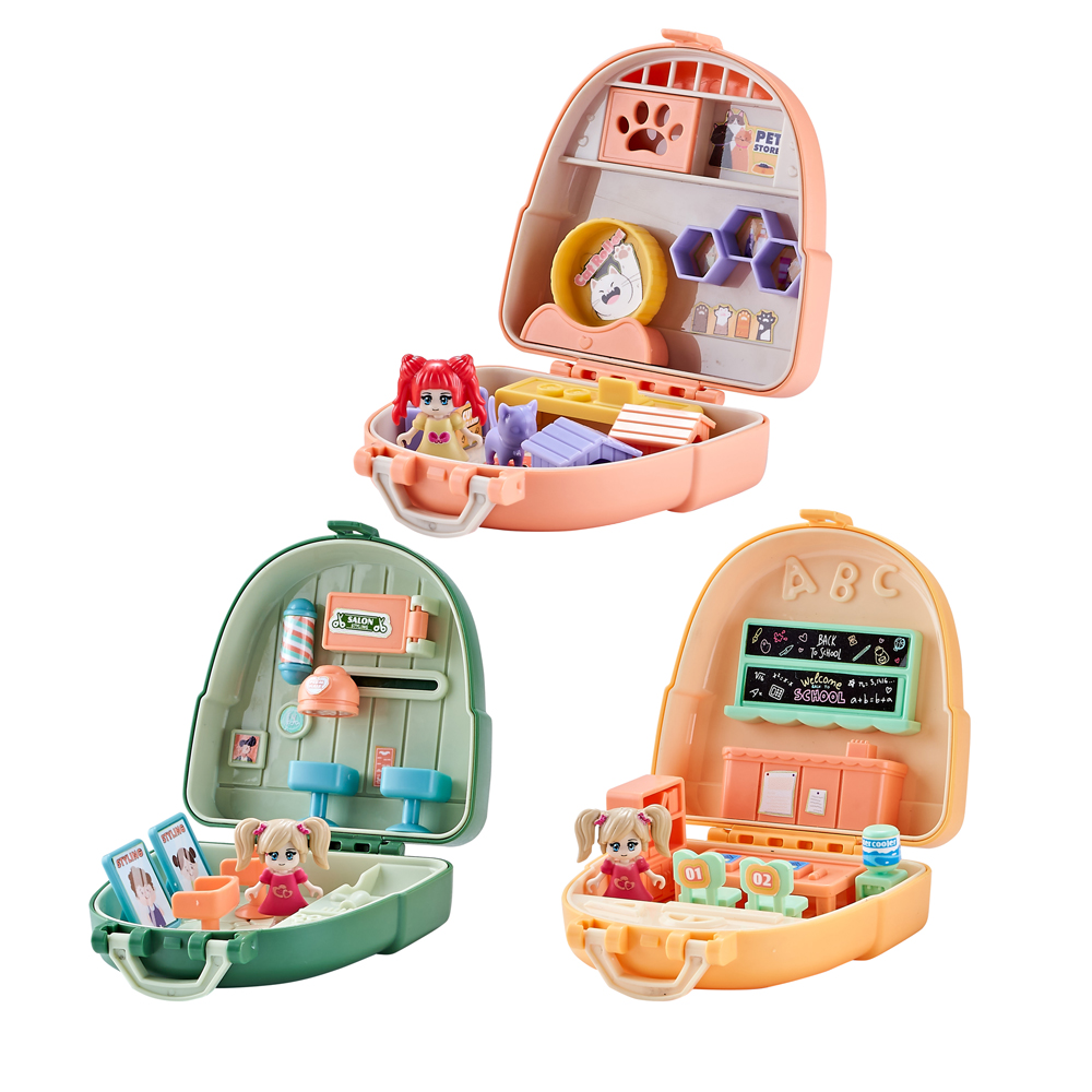 Hot selling product diy miniature doll houses kit micro scene Toys for Children pretend play preschool juguetes para los ninos
