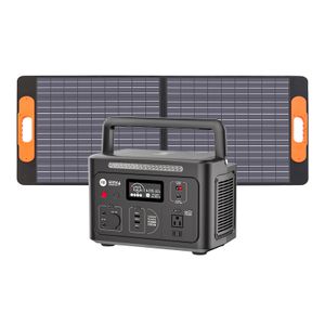 Solar Generator 110V Energy Storage Battery Outdoor Camping AC DC 600W Portable Power Station