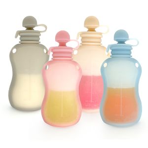 Silicone Baby Milk Storage Bags BPA Free Breast Milk Storage Recyclable 150ml Silicone Baby Feeding Bag