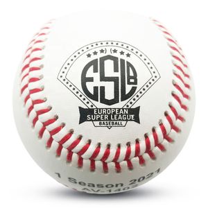 9inch White Cowhide Leather Wool Winding Baseball Ball for Training