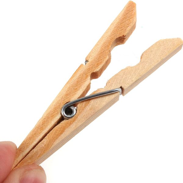 24pcs/Bag 7.2cm Pine Wooden Peg Eco-Friendly Custom Design Multifunction Clothespin Useful with Price