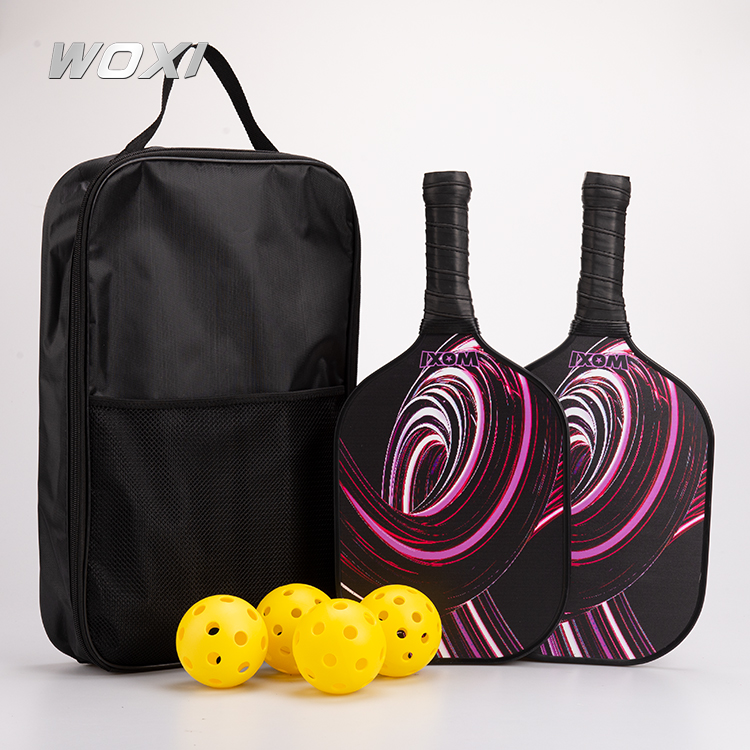 USAPA standard Custom Top Quality Carbon fiber material Pickleball Paddle set