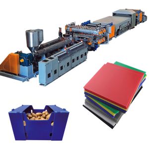 S-type plastic hollow sheet extrusion production line 2800 PP polypropylene hollow sheet extrusion machinery