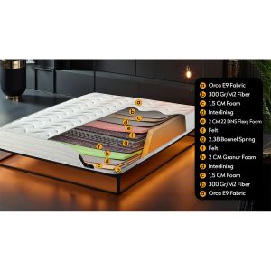Luxury European Design Hotel Beds Mattress Set Modern Home Decor Options Biggest Factory Producer for Contract Furniture