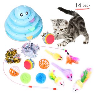 Assortments Tunnel Balls Feather Teaser Wand  27PCS Cat Toys Interactive Kitten Toys Exercise Kitten Toys Set