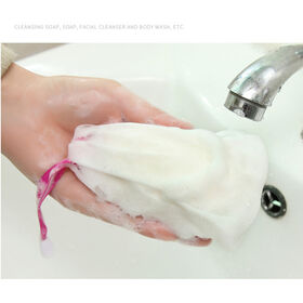 Quanzhou Hoosam Manufacturing Corporation Wholesale Custom Mesh Small Drawstring Saver Soap Pouch Produced By PP Material And Added Dyestuff