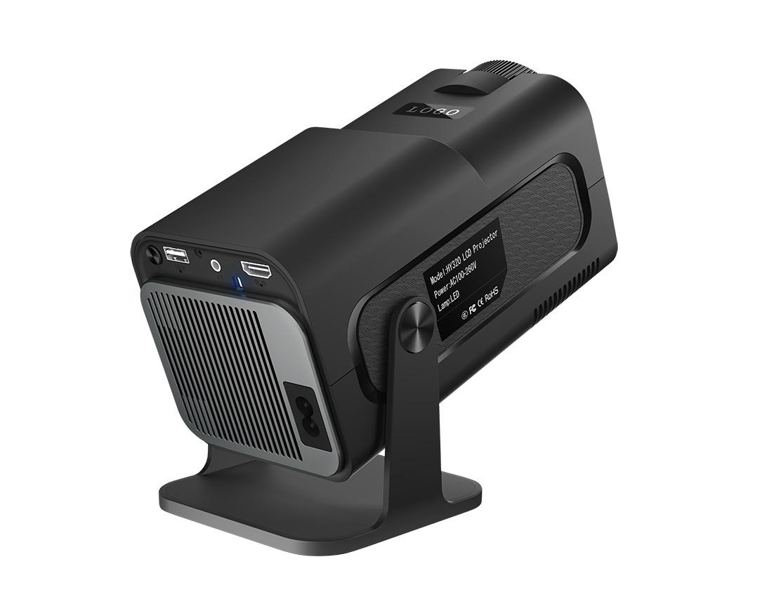 4k Office Home Smart Portable outdoor Android 11 1080P Projector HY320 mini 200 ANSI Lumens 4K LCD screen mirror