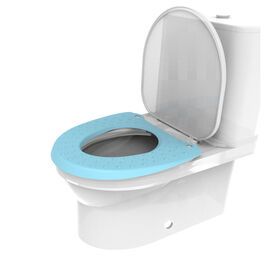 Portable Universal Toilet Seat Silicone Toilet Seat Cover Household Easy-to-clean Travel Oval Shape Toilet Seat Cleaning Round