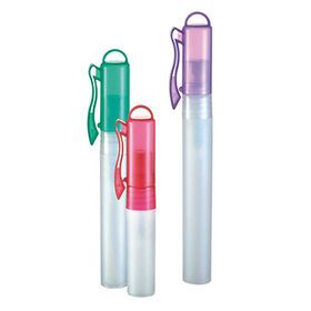 Plastic sprayer pump bottle for perfume, travel set packaging