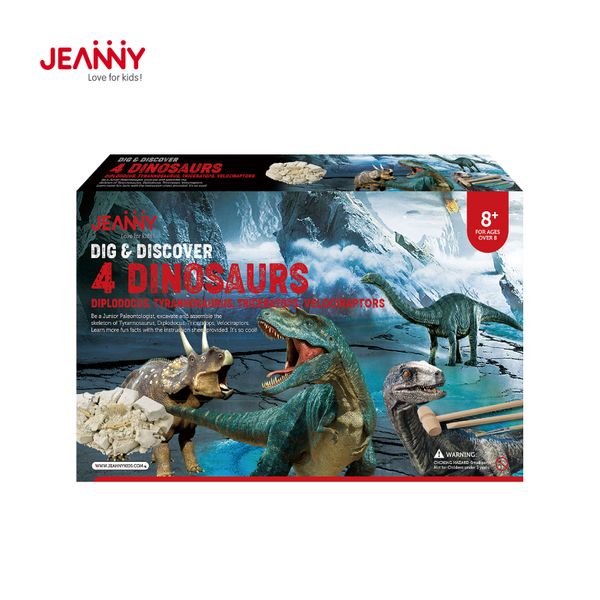 Toys New STEM Educational Archaeology 4 Dinosaurs Excavation Dig Diy Kit Science Toys Child