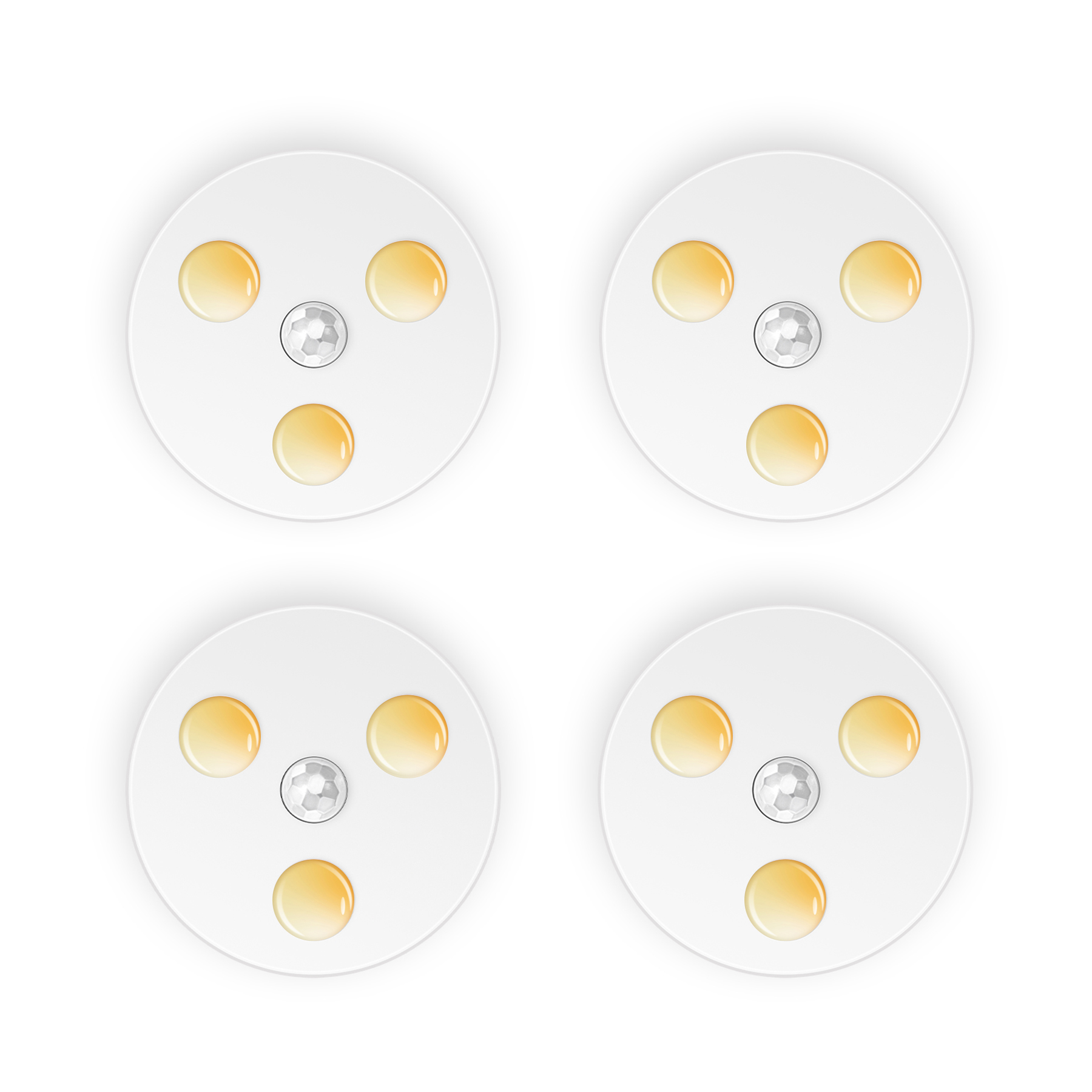 Dongguanshi Qirui Smart Technology Co.,Ltd Motion Sensor Night Lights, Cabinet lights, Night Light, Li-battery, Rechargeable, 3 Color Temperatures