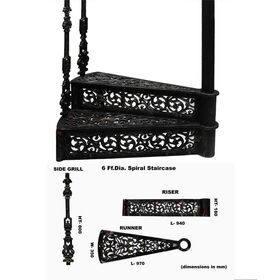 top quality outdoor cheap iron cast iron spiral staircase used spiral staircase for sale Bulk Product Handmade