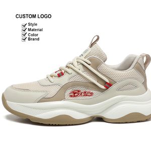New Trend Men Running Breathable Sports Shoes Free Logo Design Walking  Outside Luxury Cushioned Sneaker