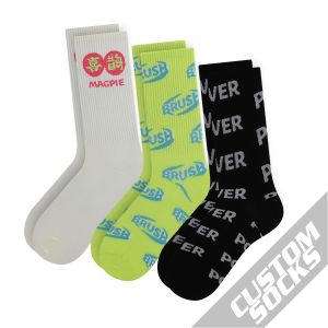 Made Own Pattern Cotton Sock Custom Labels Men Sock Custom Logo Crew Casual Sock