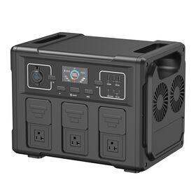 1200W Portable Power Station 1050Wh Solar Generator Backup Lithium Battery Outdoor Generator Power Supply with Handle LED Light