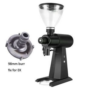 98mm commercial coffee grinder professional electric coffee bean grinding machine burr coffee tea espresso supplies stainless