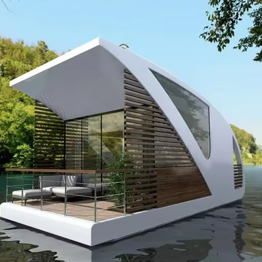 Jumeirah Industry LLC Modern Style Luxury Aluminum Pontoon Houseboat Floating Platform Water Party House Pontoon Boat