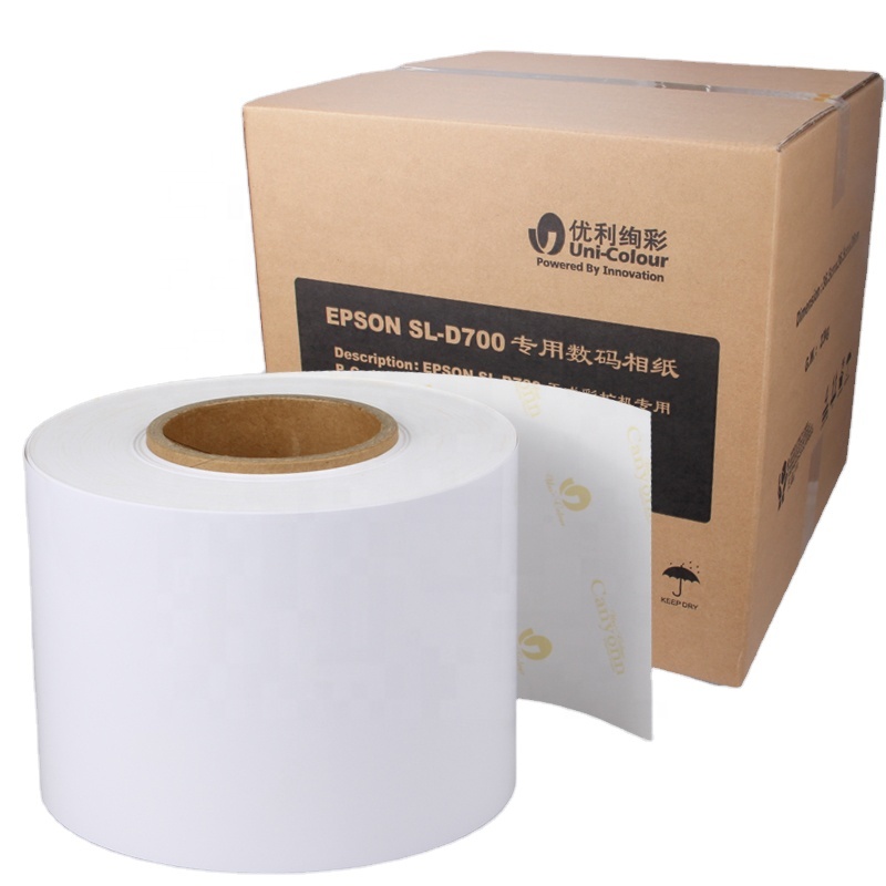 5/6/8 inch D700 D3000 fuji Glossy Luster Dry Mini lab printer RC Photo Paper roll for Epson fujifilm Noritsu