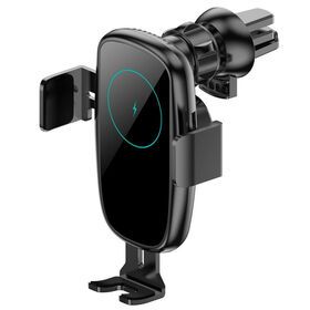 2023 New Automatic Induction Clamping Car Charger Mount 15w Smart Sensor Auto Wireless Clamp Car Phone Charger Holder For Apple