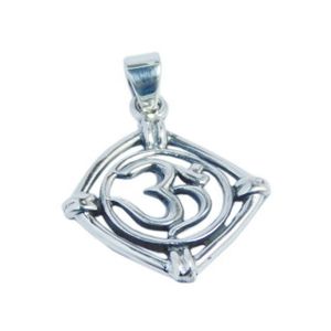 Antique Style Om Symbol Plain Silver Pendant 925 Sterling Silver Fine Jewelry Pendants & Charms Supplier And Exporter