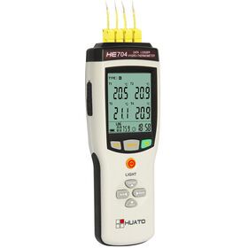 Handheld 4 channels thermocouple thermometer support K,J,E,T,N,S,R,S type thermocouple