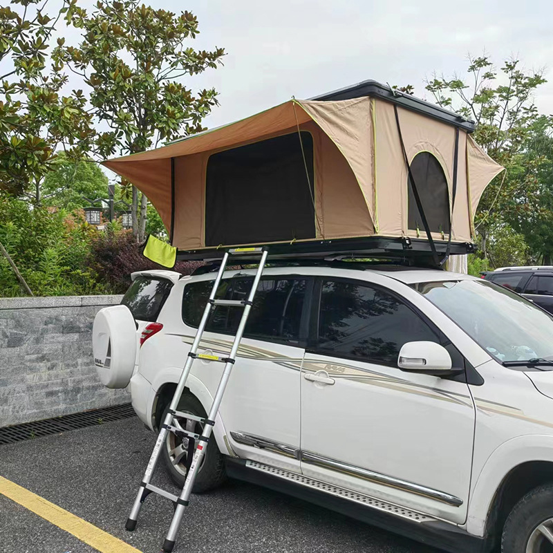 2024 foldable hard shell car roof top tent for camping and traveling