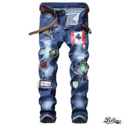 Jean Men Custom Wholesale Designers Rip Distressed Pants Men's Denim Jeans Classic