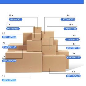 Shipping Box Wholesale Corrugated Box Paper Storage Mailer Packing Box With Logo