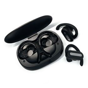 Rotatable Wireless Headphones Sport Over Earphones Built-in Mic with Ear Hooks Dual LED Display Open Ear Bluetooth 5.4 Earbuds