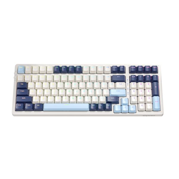 Mechanical keyboard  three mode backlight desktop laptop office universal customized game keyboard 98 keys