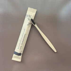 Custom Wholesale Biodegradable Soft Wooden   Bamboo Toothbrush  in stock