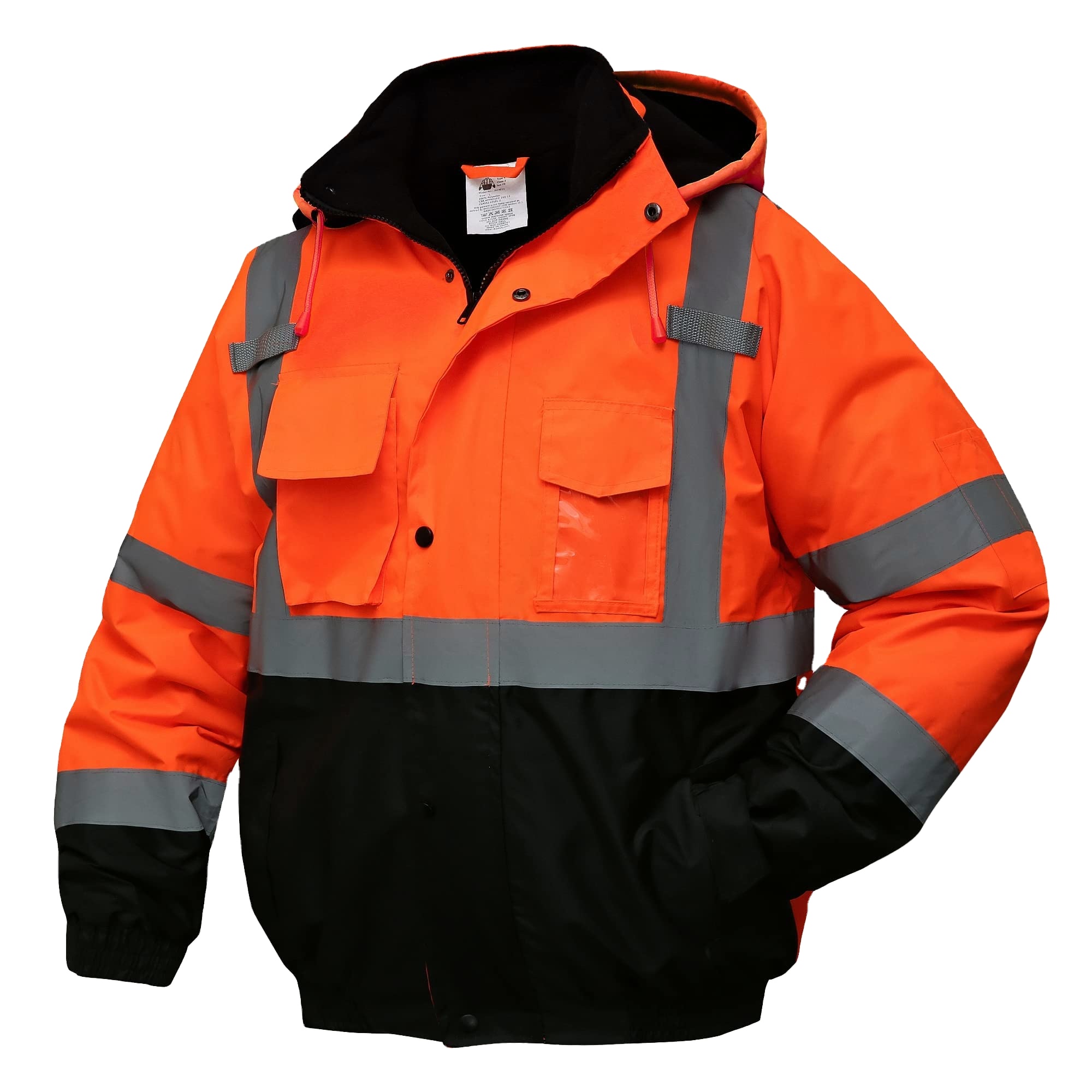 OEM Factory Price hi vis waterproof winter reflective safety jacket reflective workwear Roadway Safety Night Work Jacket