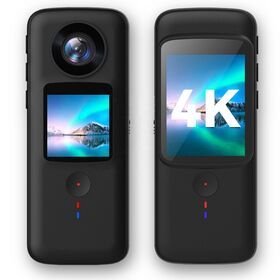 Mini Thumb Camera 4K60FPS / 4K30FPS H.265 30M Waterproof Case  6-Axis anti shake Touch Screen Sports DV Helmet Action Camera