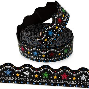 Large Border Rolls Magnetic Classroom Bulletin Board Borders Wide Magnetic Strips Confetti Border for Classroom Decoration