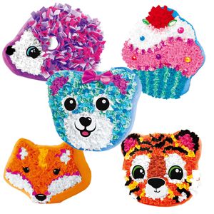 Creative Handmade DIY Plush Pillow Material Making Kit Kids Preschool DIY Kit Crafts Toy Soft Stuffed Animal Plush Toy