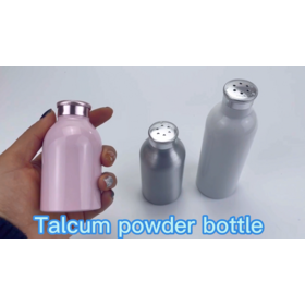 30g 80g 200g Twist Top Sifter Caps Baby Talc Loose Powder Bottle Dry Shampoo Powder Bottle Manufacturers Aluminium Powder Bottle