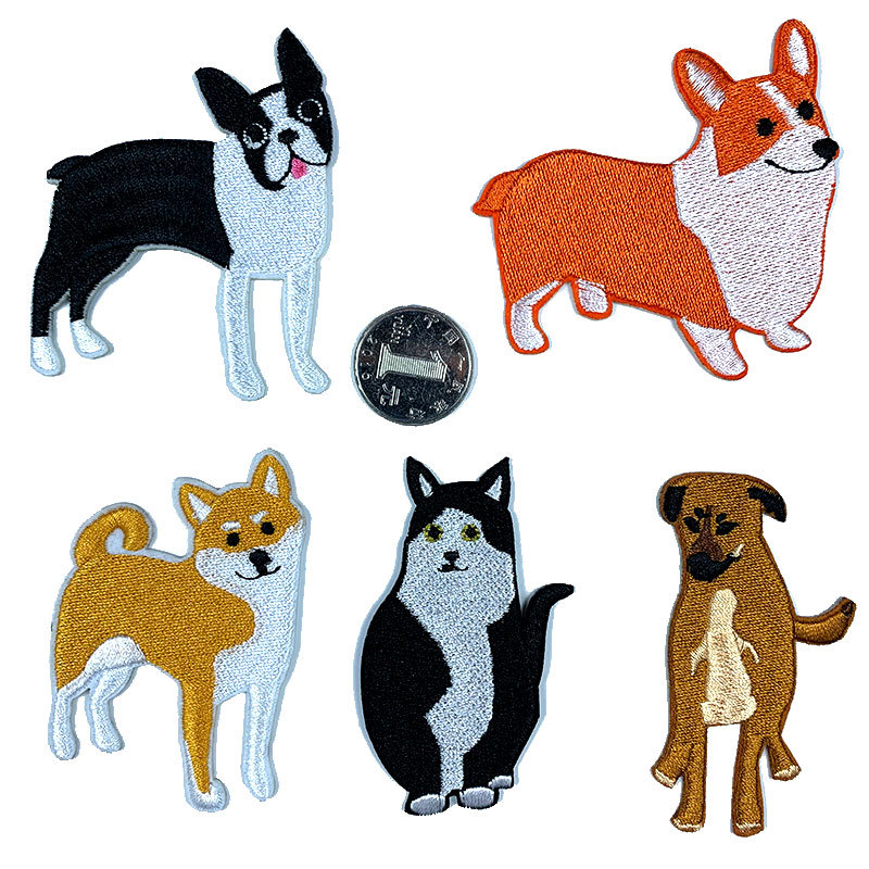 Foshan Dongyutang Trading Co., Ltd. Applique On Patches Great Quality Embroidery Embroidered For Clothes Bag Hat Paper Backing Cotton