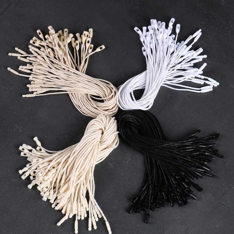 Clothing Accessories Normal Hang Tag Recycled Black Nylon String Cotton Tag Rope Cords Hangtag Strings For Garment