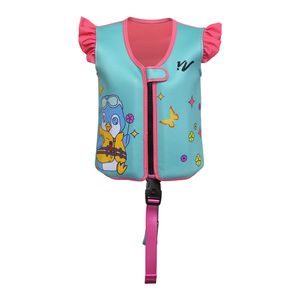 Custom High Quality Child Swimming Vest New Design Neoprene Kids Life Jacket Frontzip Digital Printing Life Vest