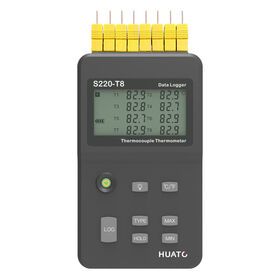 8 Channel hand-held and wall-mounted thermocouple Thermometer data logger with large temperature range for laboratory